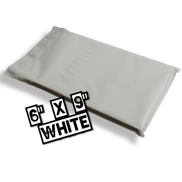 100 Poly Mailers 6x9 White - Picture 2 of 3